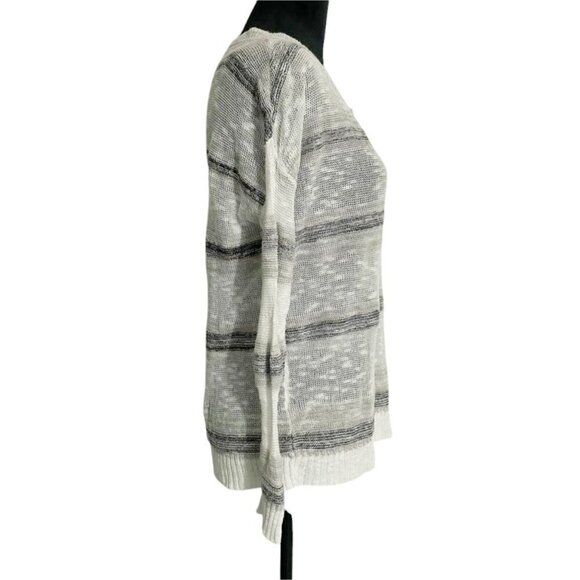 Eileen Fisher Size Small  Top Blouse Long Sleeve Linen Blend Pull Over - Picture 3 of 9